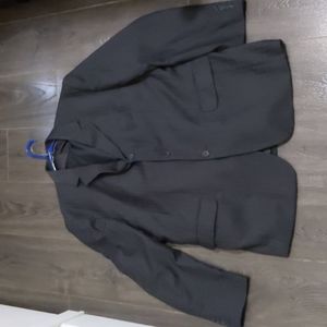 2/$50 - 2XL Dark Grey Striped Men's Formal Suit